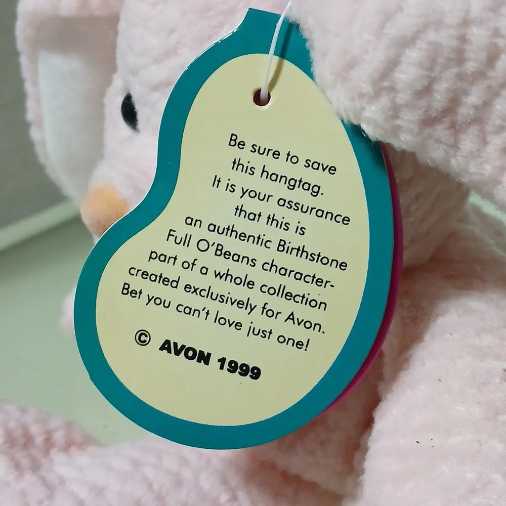 Avon Bean Soft Pink Plush Bunny